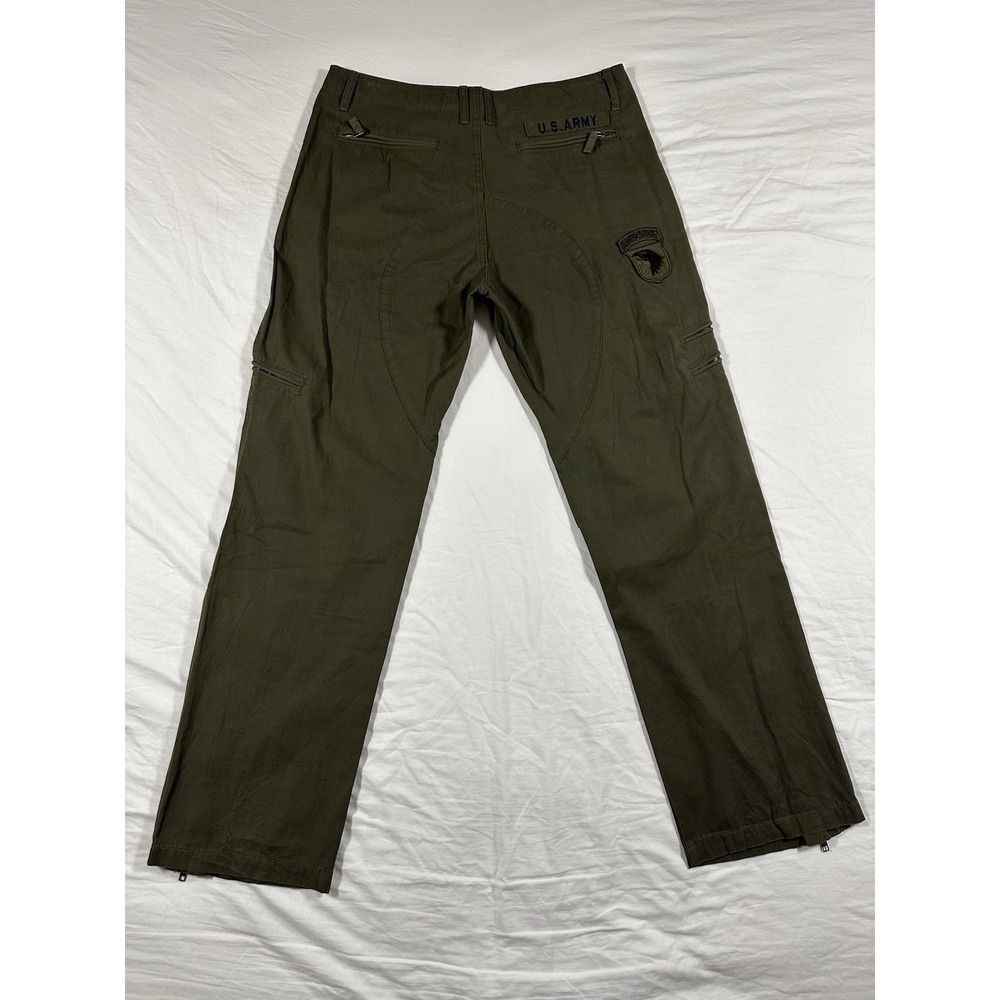Union Army Green Cargo Utility Tactical Pants US Army Airborne Patch 34X30 - Picture 16 of 16